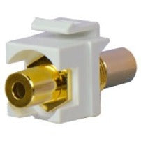 On-Q 3.5mm Stereo Coupler Insert, White (WP1215-WH)