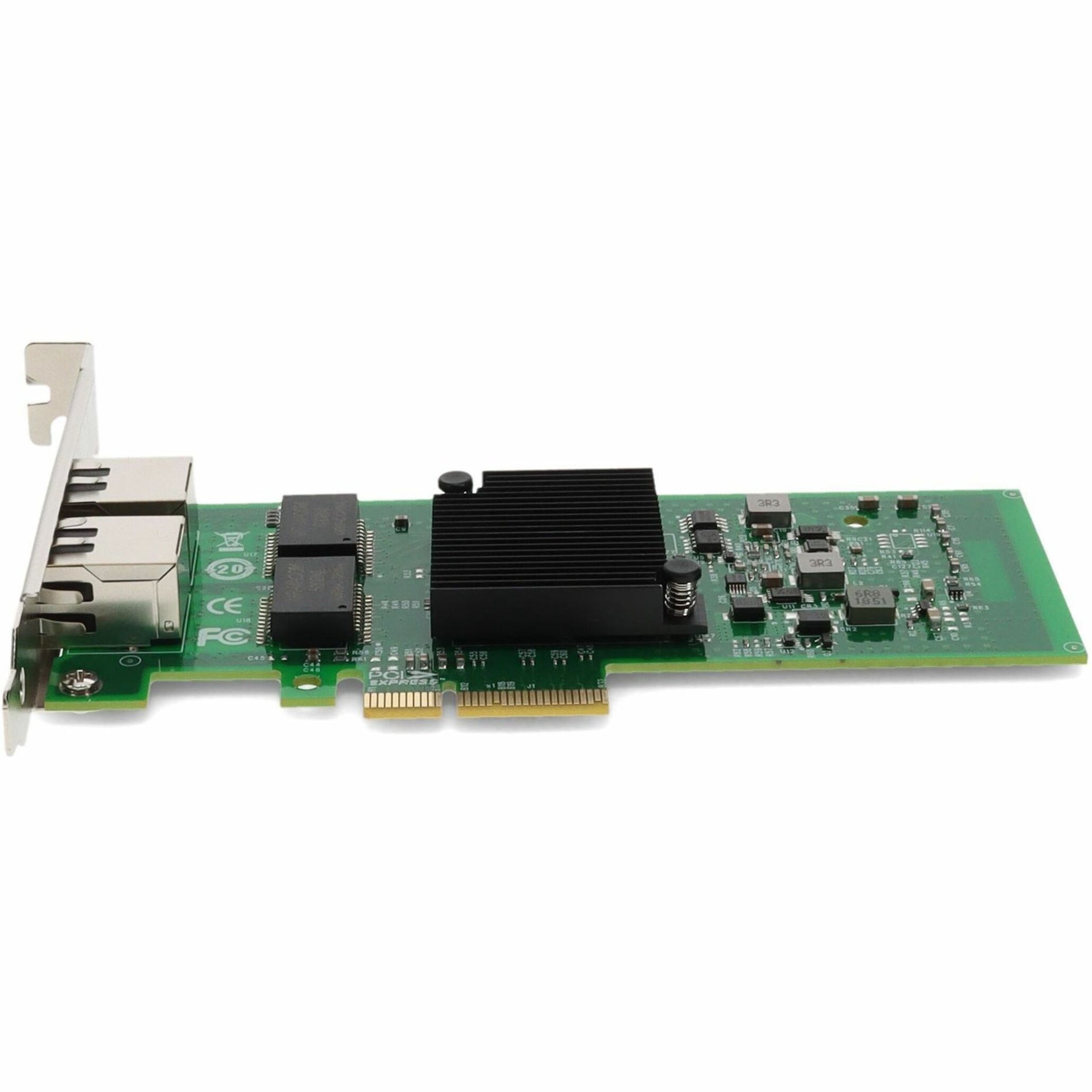 AddOn Intel E1G42ET Comparable 10/100/1000Mbs Dual Open RJ-45 Port 100m PCIe x4 Network Interface Card (E1G42ET-AO)