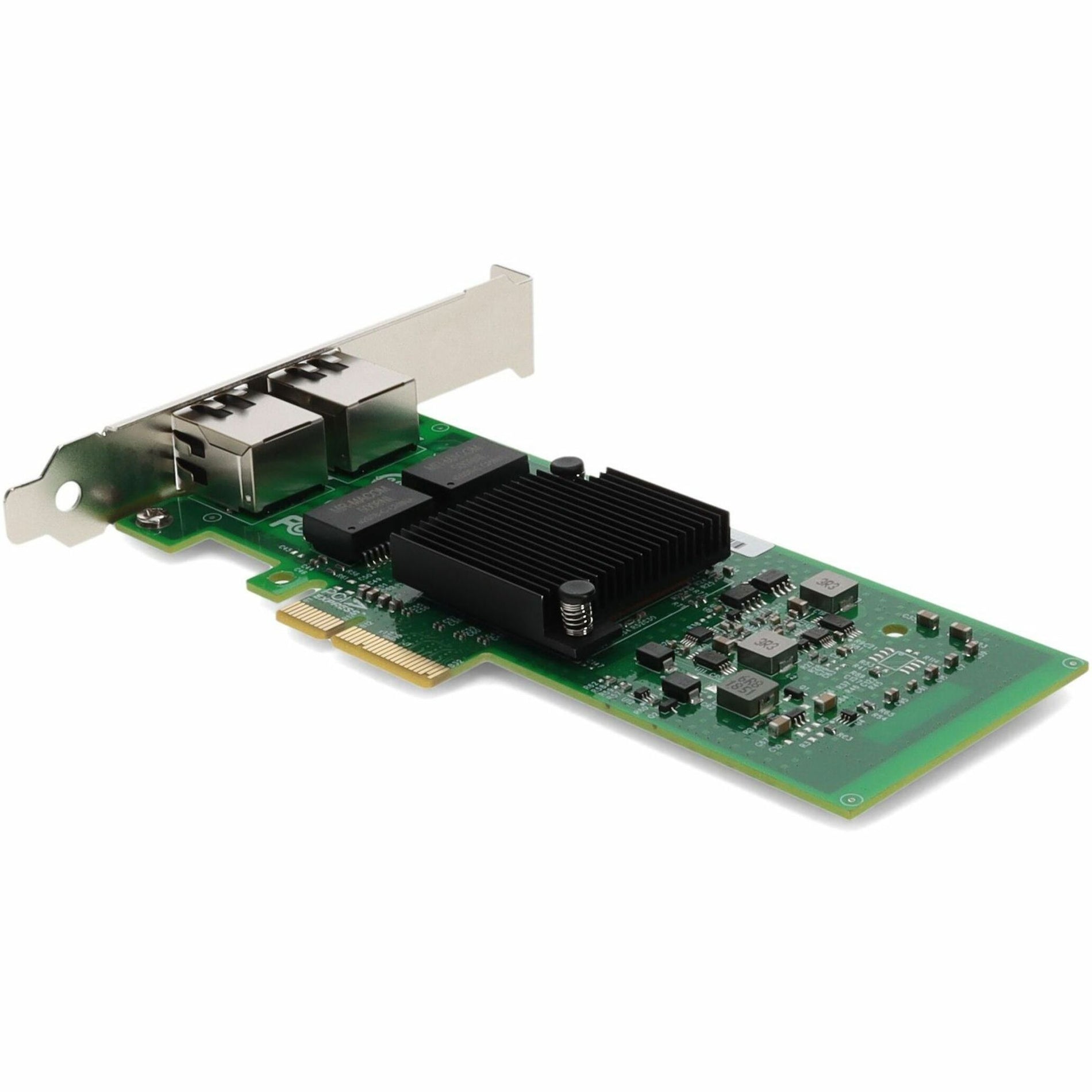 AddOn HP KU004AA Comparable 10/100/1000Mbs Dual Open RJ-45 Port 100m PCIe x4 Network Interface Card (KU004AA-AO)