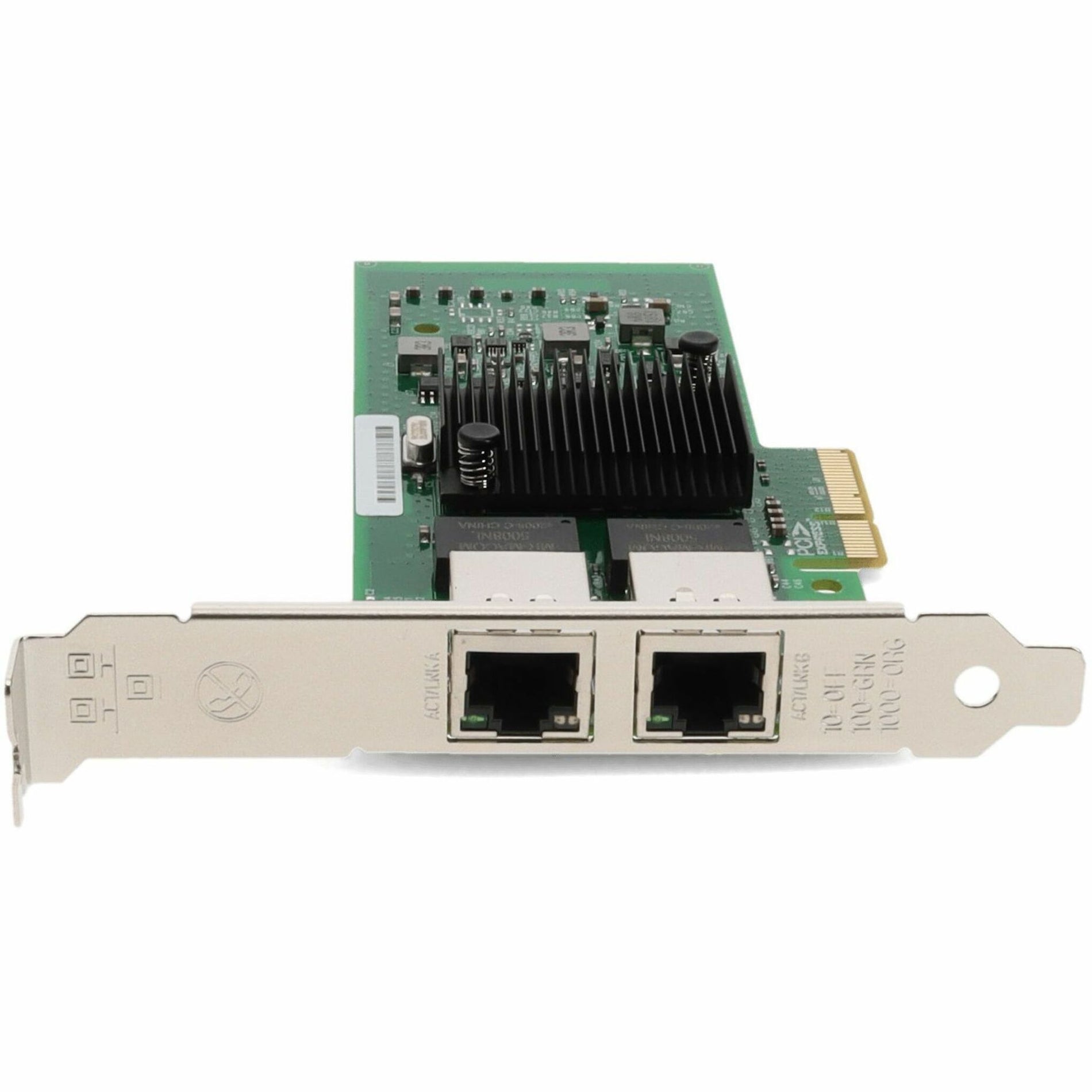 AddOn HP KU004AA Comparable 10/100/1000Mbs Dual Open RJ-45 Port 100m PCIe x4 Network Interface Card (KU004AA-AO)