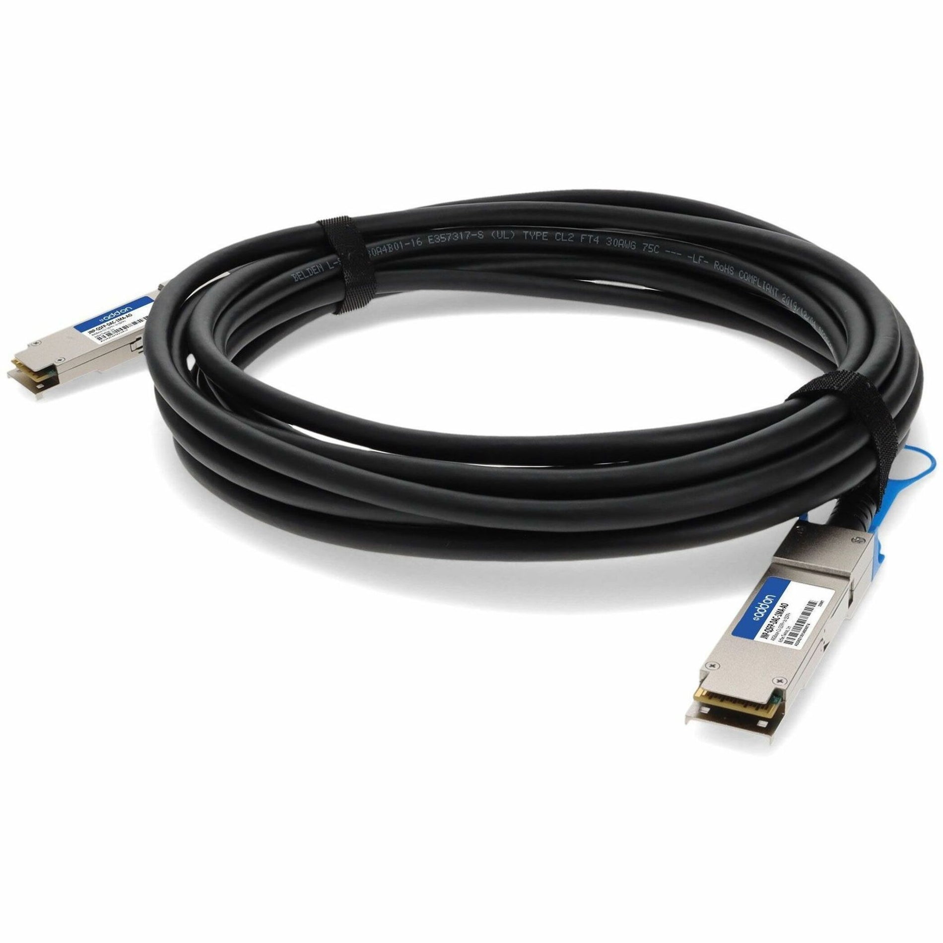 AddOn JNP-QSFP-DAC-1MA-AO Twinaxial Network Cable, 40GBASE-CU QSFP+/QSFP+ DAC FOR JUNIPER ACTIVE TWINAX 1M