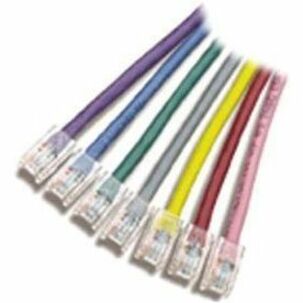 Array of color-coded Cat5 patch cables with RJ-45 connectors including purple, blue, green, gray, yellow, and red variants-alternate-image1