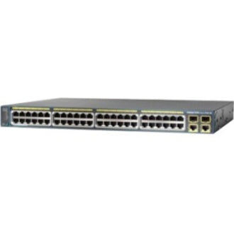 Detailed view of Cisco Catalyst 2960-48PST-L switch emphasizing port layout and design-alternate-image3