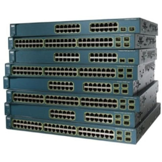 Cisco Catalyst 3560 Pre-owned Ethernet Switch, 48-Port Fast Ethernet 10/100Base-TX, Network Switch with RJ-45 Ports, Twisted Pair Support - WS-C3560G-48PS-S (1 Year Warranty)