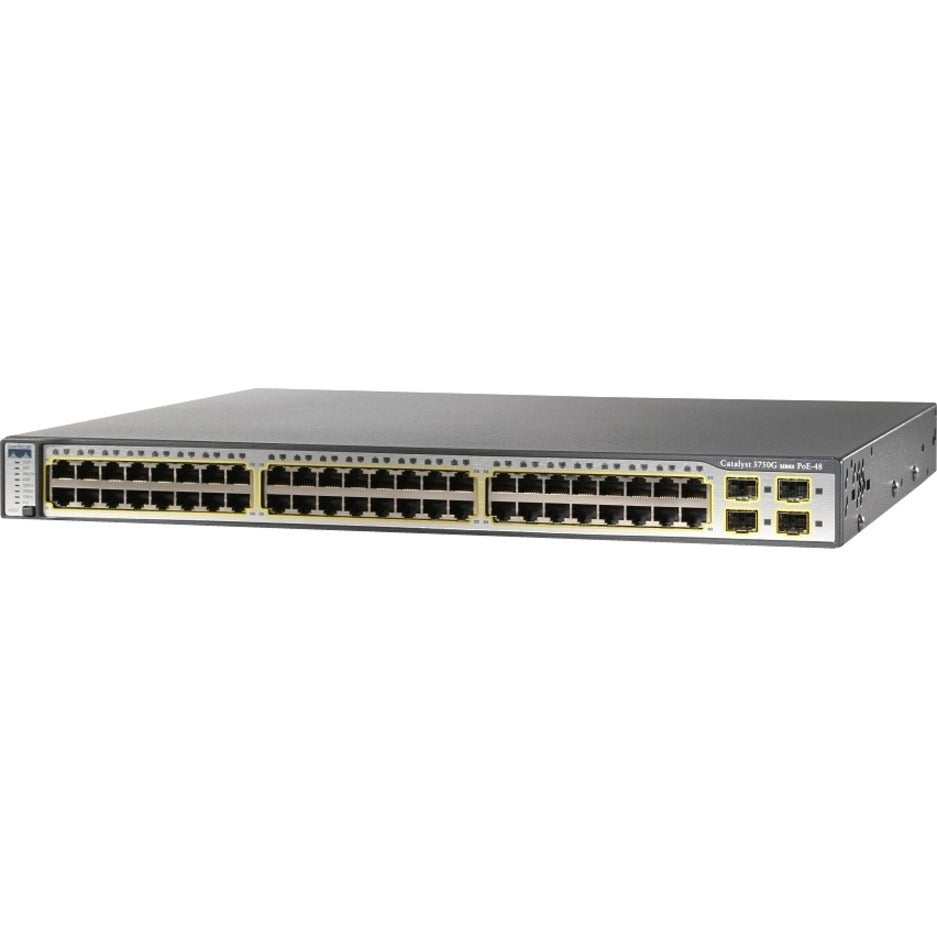 Gecertificeerd voorvertoning van Cisco - Ingram Gereviseerde CATALYST 3750 48 10/100/1000T POE+ (WS-C3750G-48PS-E)