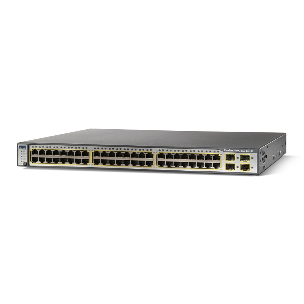 Cisco - Ingram Certified Pre-Owned CATALYST 3750 48 10/100/1000T POE+ (WS-C3750G-48PS-E)