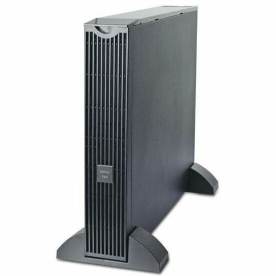 Angled view of APC Smart-UPS RT 48V Battery Pack highlighting ventilation system