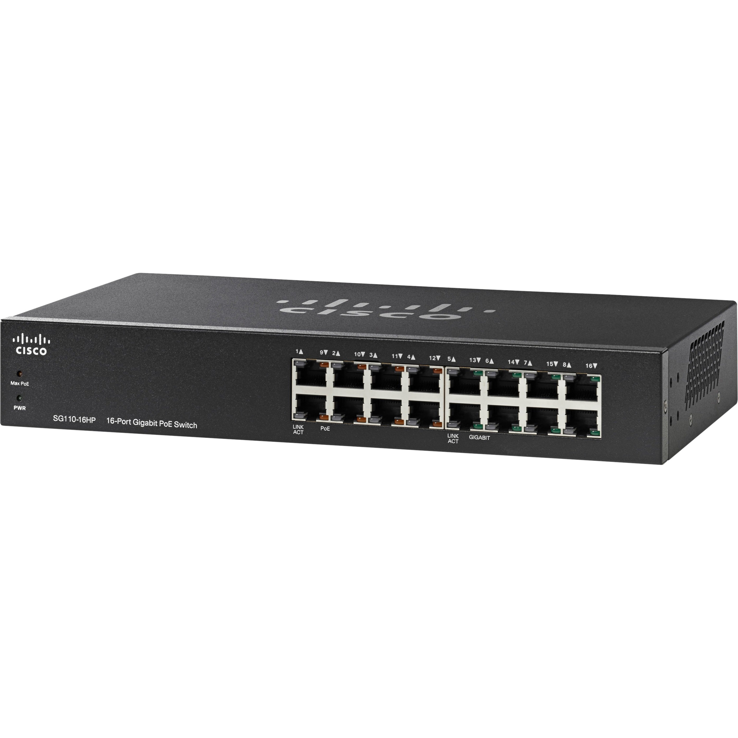 Cisco SG110-16HP Ethernet Switch (SG110-16HP-NA)