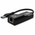 AddOn USB 3.0 to RJ-45 Gigabit Ethernet adapter showing front view with network port-alternate-image1