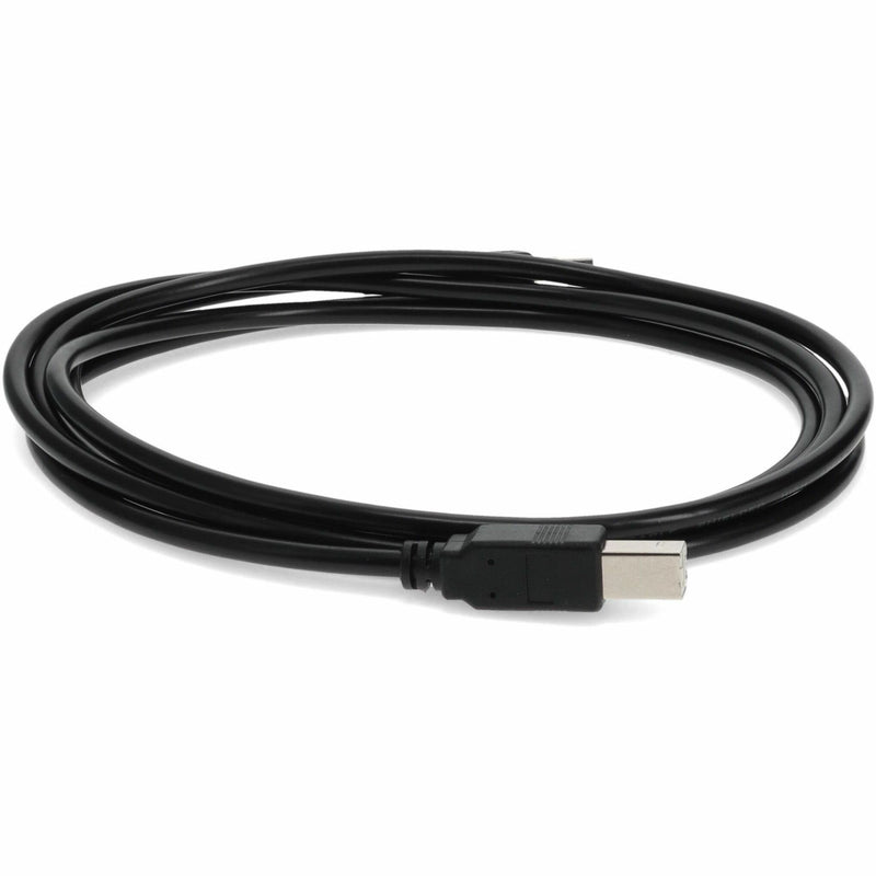 USB cable displaying both connector ends and full length