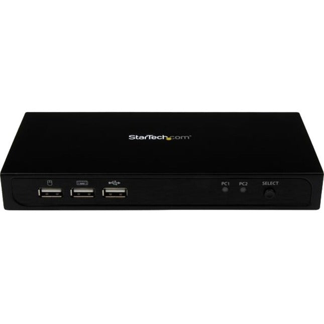 StarTech.com 2-port DisplayPort KVM switch - USB 2.0 - 4K (SV231DPU2)