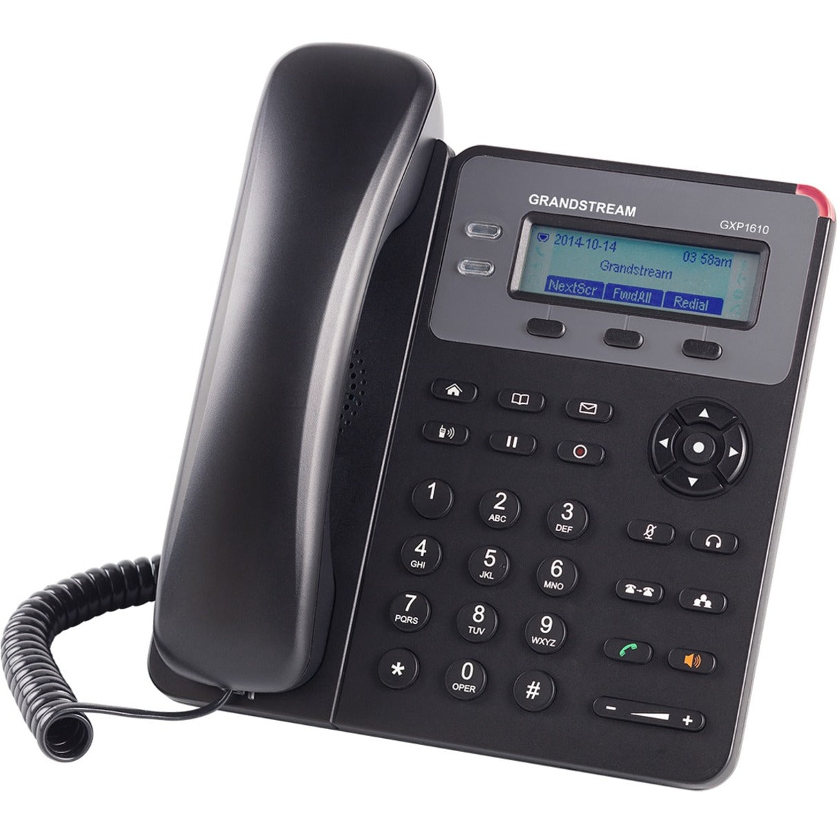 Grandstream GXP1610 IP Telefon - Fast - Vægmonterbar - Sort