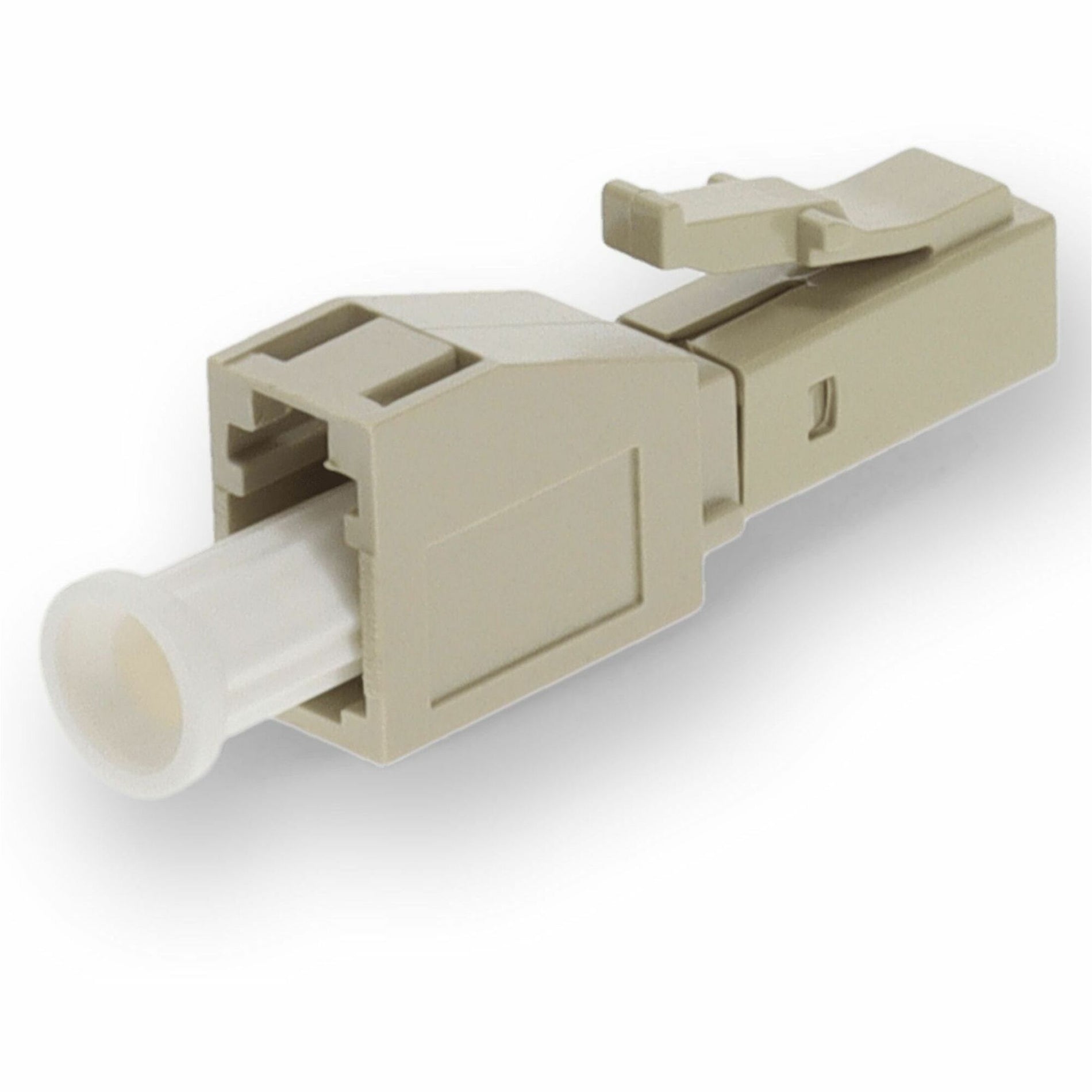 Side angle view of LC fiber attenuator displaying compact form factor-alternate-image5