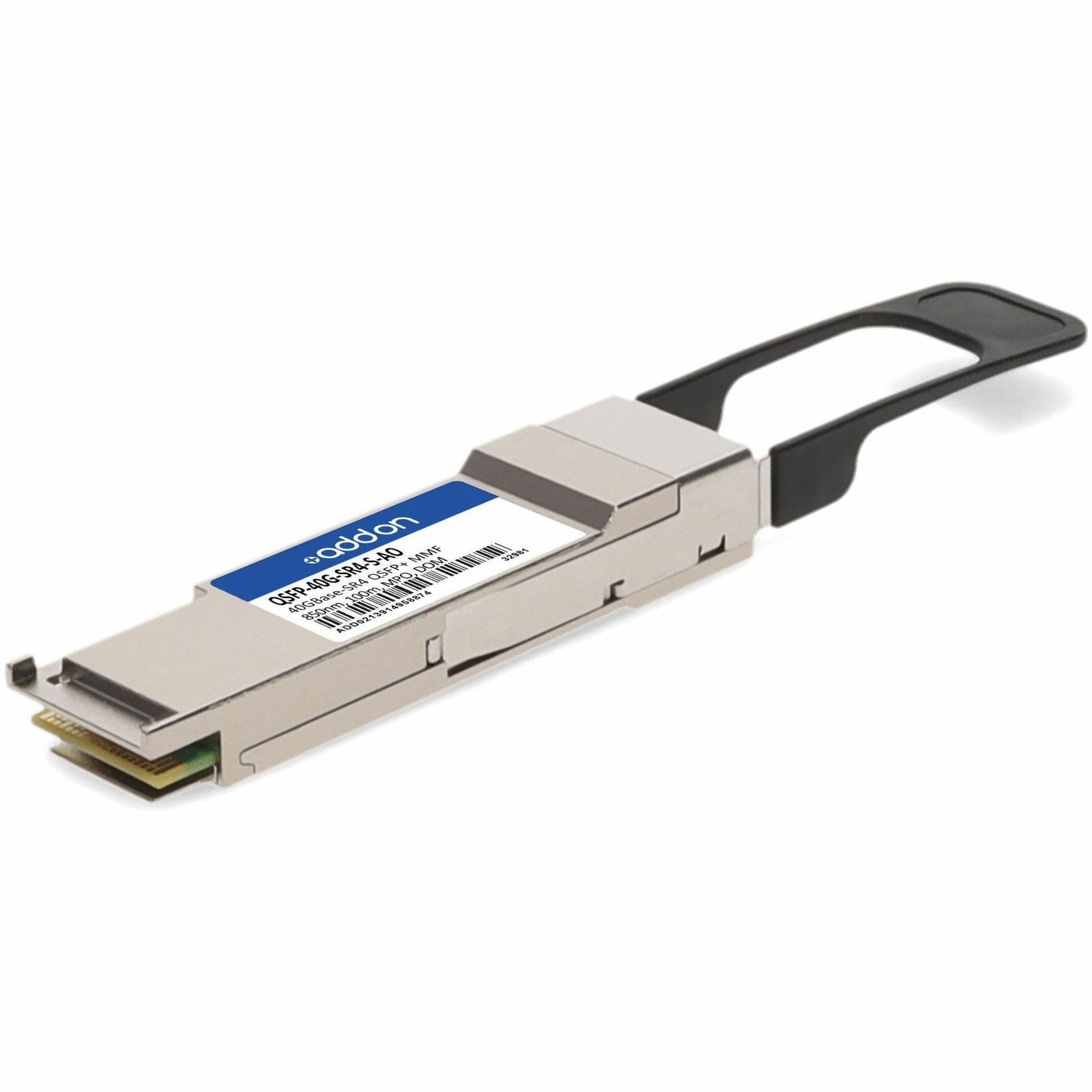 AddOn QSFP-40G-SR4-S-AO Cisco QSFP+ Module 40GBase-SR4 850NM 100M TRNSCVR  品牌名:思科（Cisco） 是思科QSFP+模块，40GBase-SR4 850NM 100M转换器。