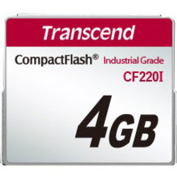 Transcend CF220I 4 GB CompactFlash - 2 Year Warranty (TS4GCF220I)