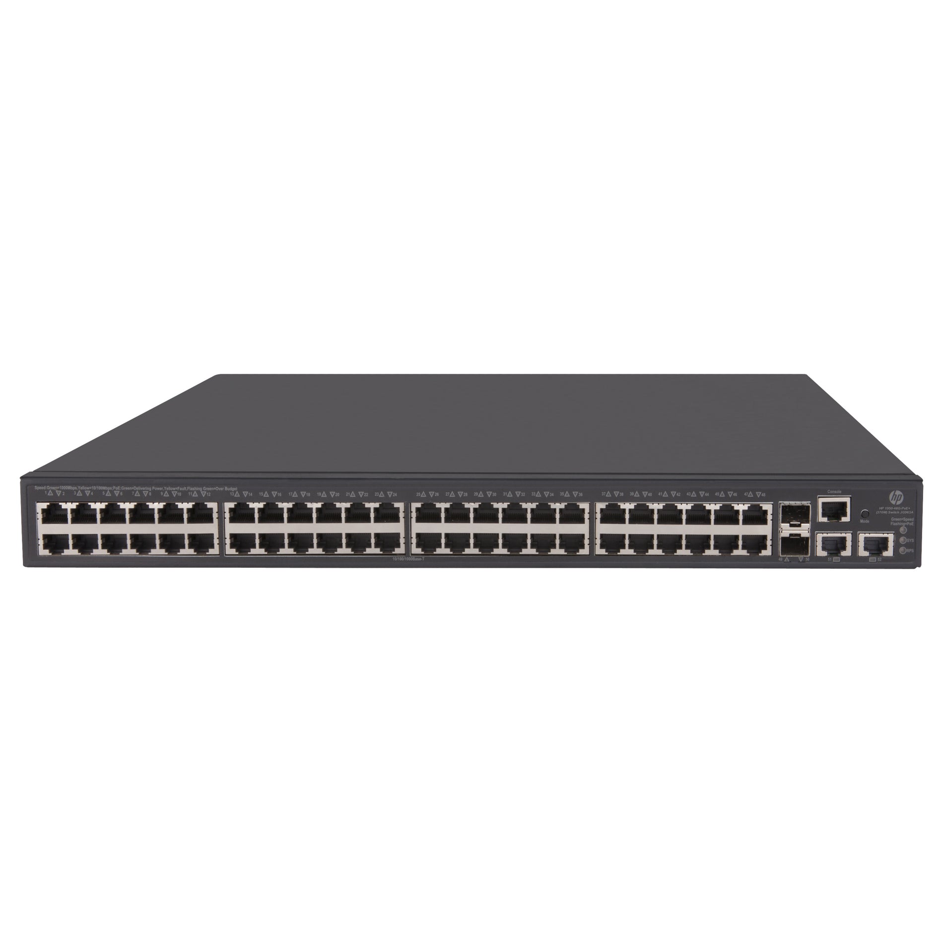 HPE E 1950-48G-2SFP+-2XGT-PoE+(370W) Switch (JG963A)