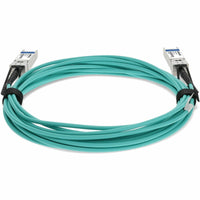 Full length view of AddOn SFP+ cable showing installation flexibility-alternate-image4