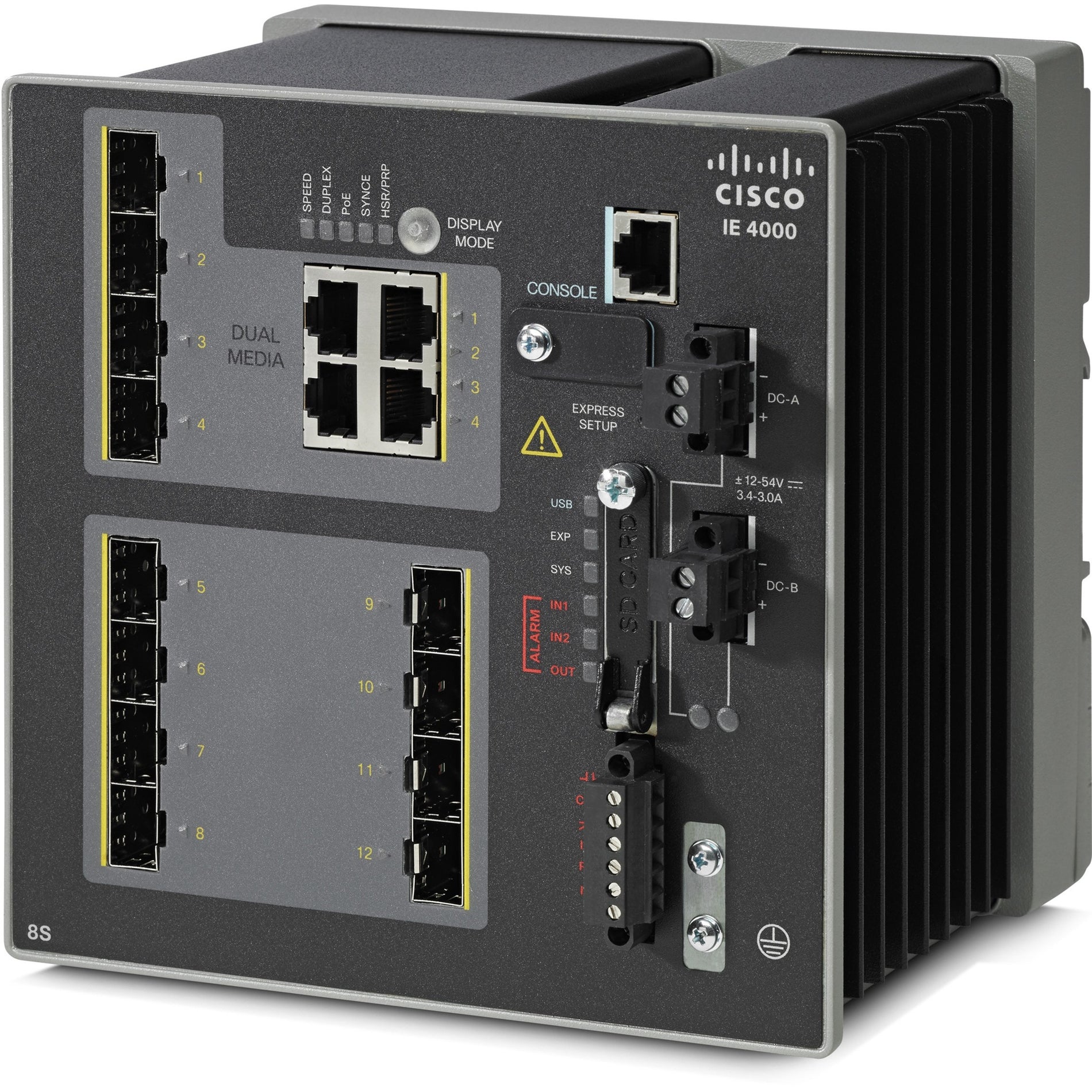 Cisco IE 4000 8 x SFP 100M 4 x 1G Combo  LAN Base (IE-4000-8S4G-E)