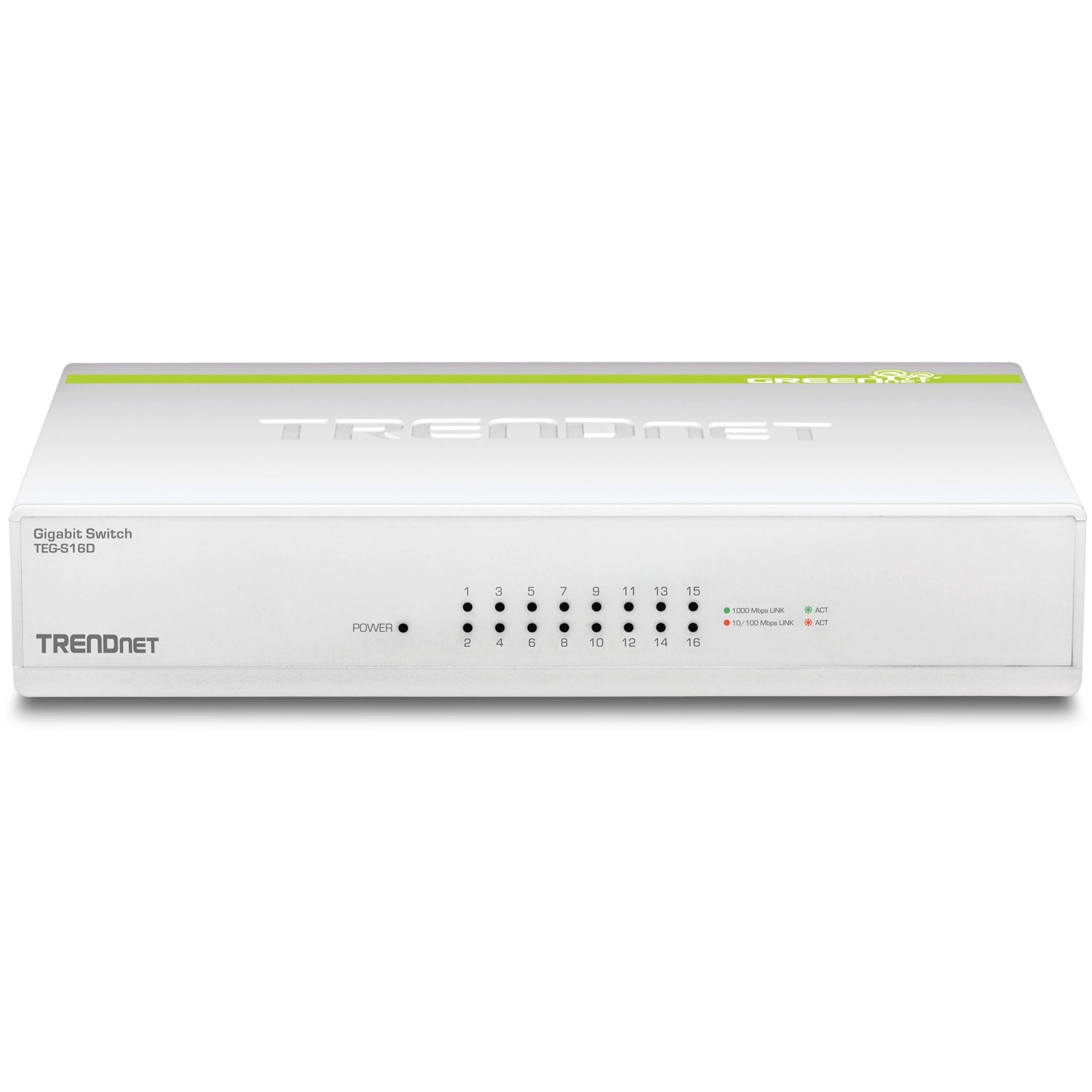 TRENDnet 16-Port Gigabit GREENnet Switch (TEG-S16D)