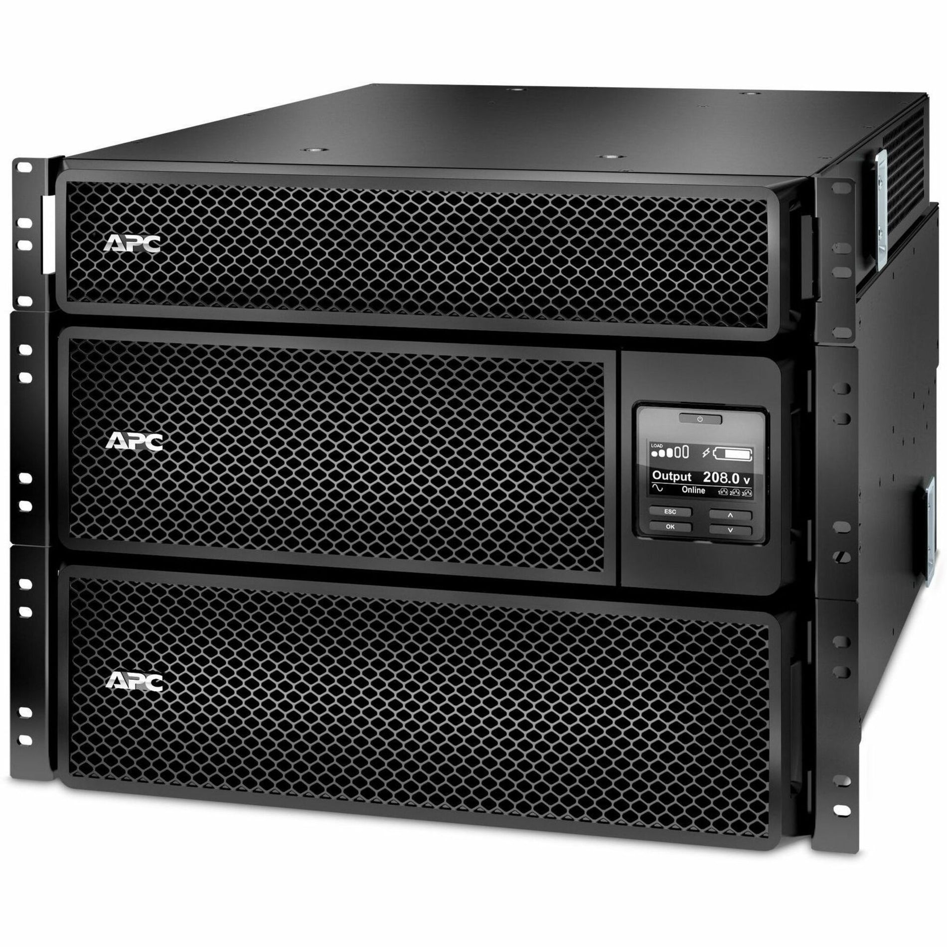 APC สมาร์ท-UPS SRT 8kVA RM กับ 208V ถึง 120V 2U ตัวแปลงไฟลดลง (SRT8KRMXLT-5KTF)