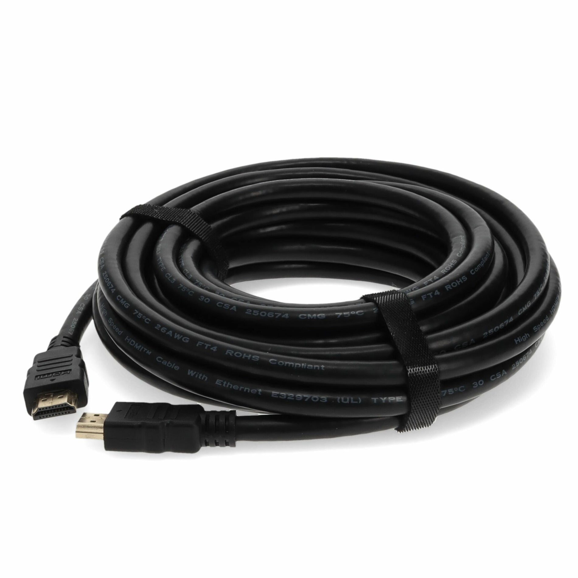 AddOn 5PK 35FT 10M HDMI 1.4 HIGH SPEED MALE TO MALE BLACK CABLE (HDMIHSMM35-5PK)