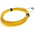 Curved view of yellow fiber optic cable showing cable management features-alternate-image5