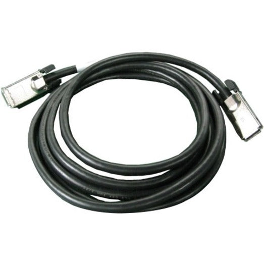 Dell 470-AAPW black stacking network cable with metal connectors, 3.28 feet in length