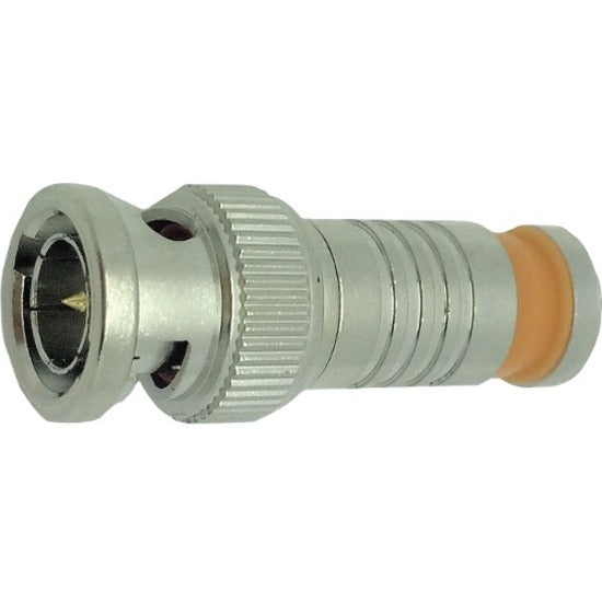 W Box BNC compression connector with knurled grip and gold-plated contact for 75-ohm video applications-alternate-image1