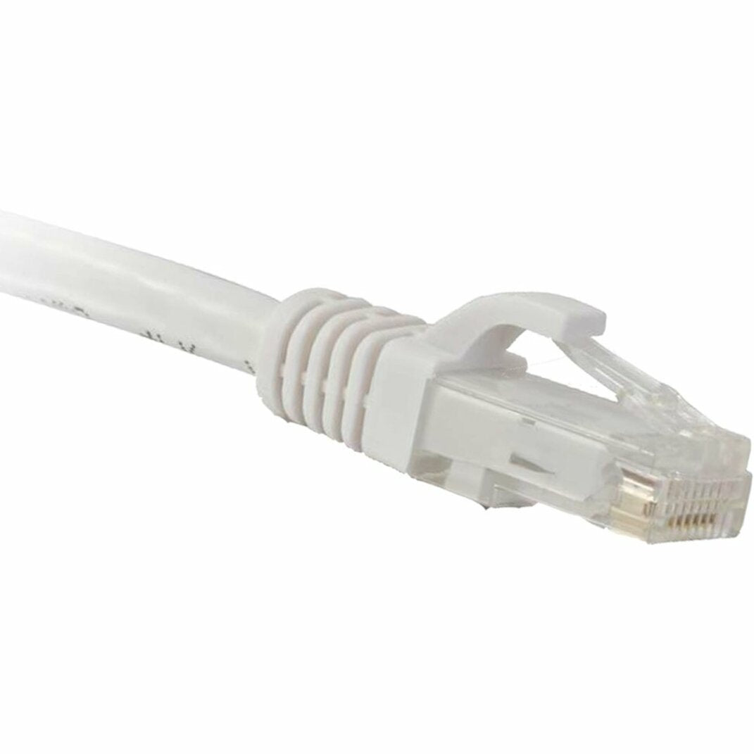 ENET Cat5e White 75 Foot Patch Cable with Snagless Molded Boot (UTP) High-Quality Network Patch Cable RJ45 to RJ45 - 75Ft (C5E-WH-75-ENC)