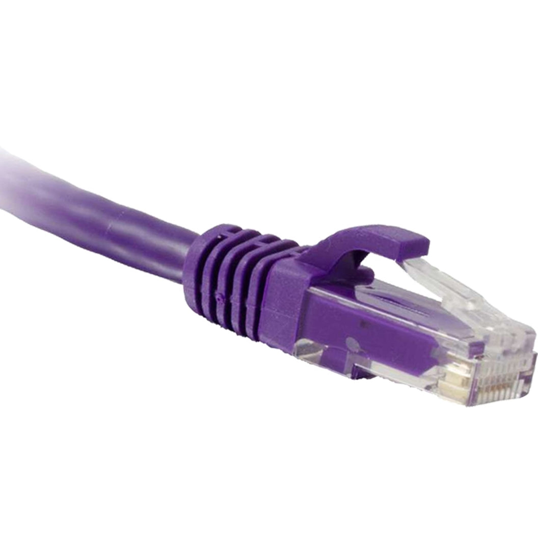 ENET Cat6 Purple 75 Foot Patch Cable with Snagless Molded Boot (UTP) High-Quality Network Patch Cable RJ45 to RJ45 - 75Ft (C6-PR-75-ENC)