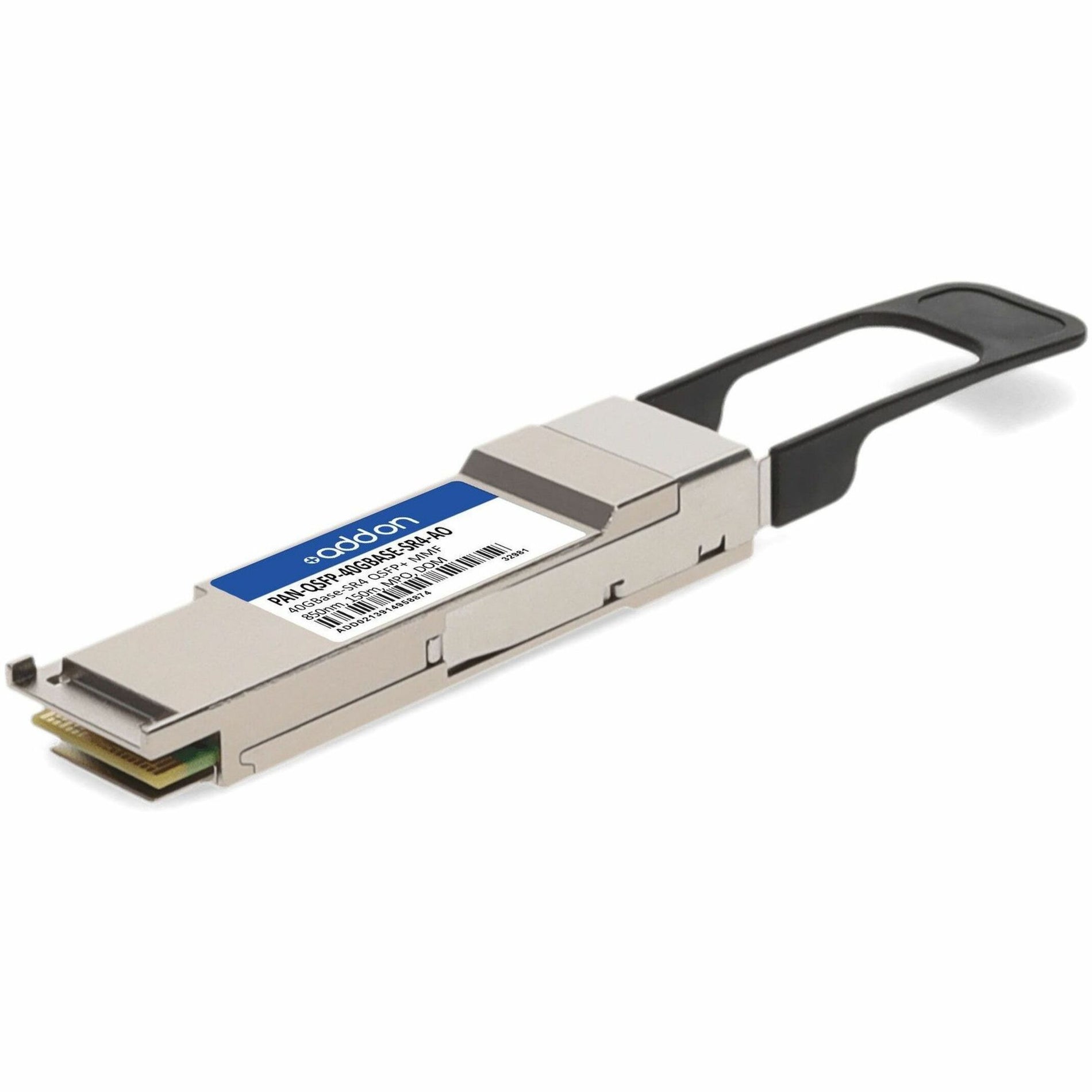 品牌名称： AddOn   QSFP+ 模块 - 40GBase-SR4 网络，多模式，可热插拔 停产