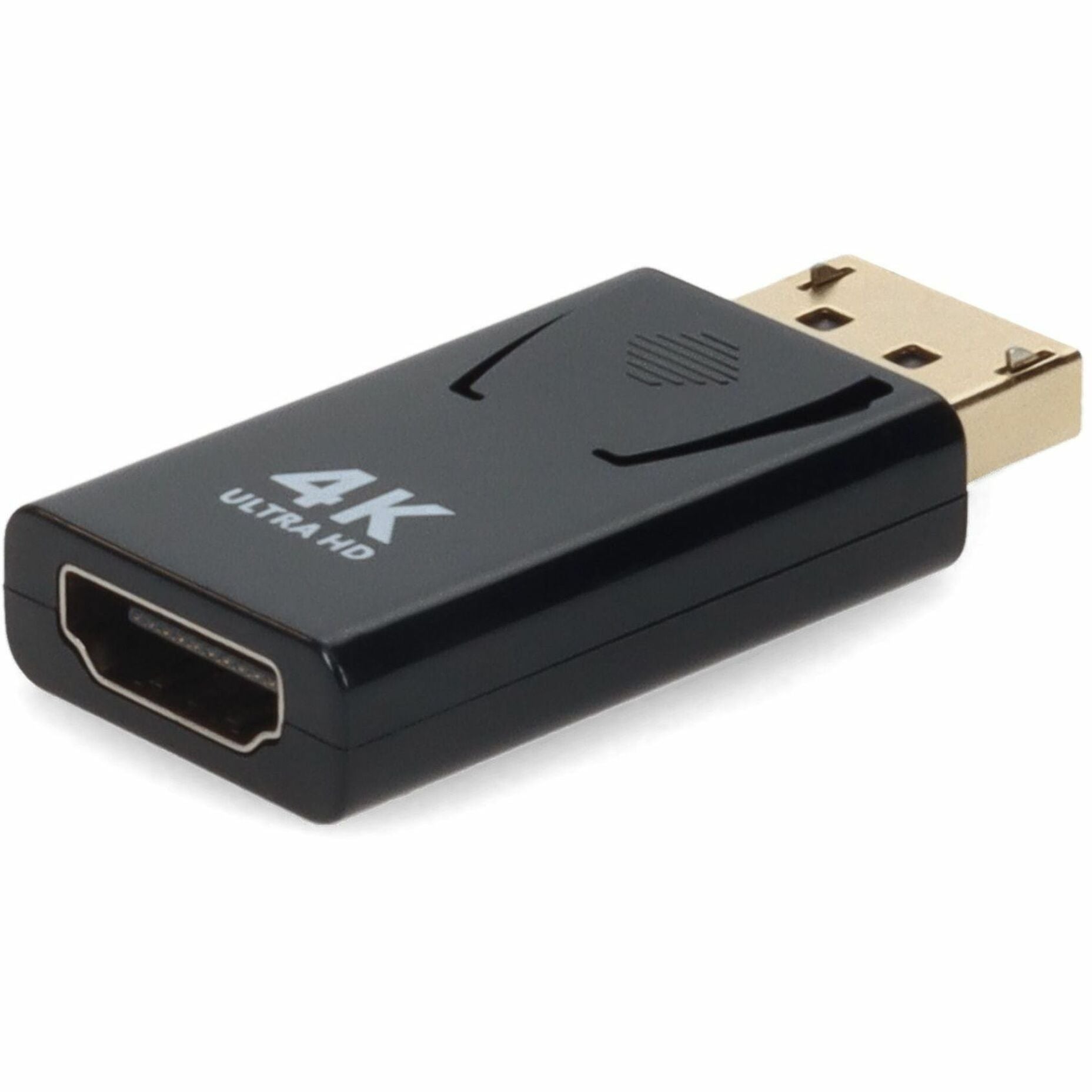 Angled view of DisplayPort to HDMI adapter showing both connectors-alternate-image5