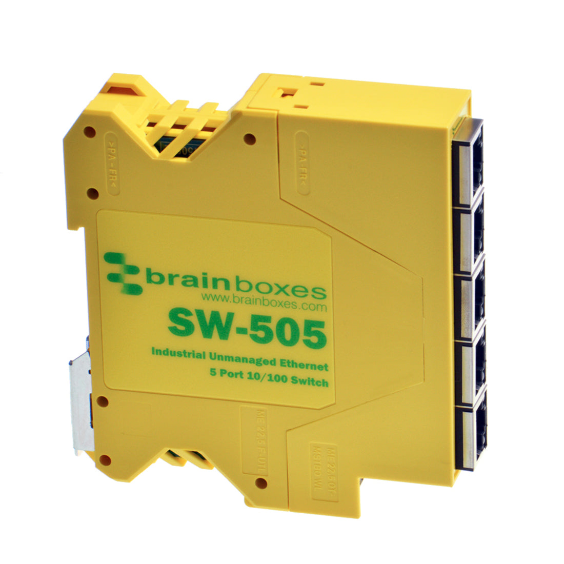 Brainboxes INDUSTRIAL ETHERNET 5PORT SW -22 TO+176 DEGF GALVANIC ISOLATION (SW-505)