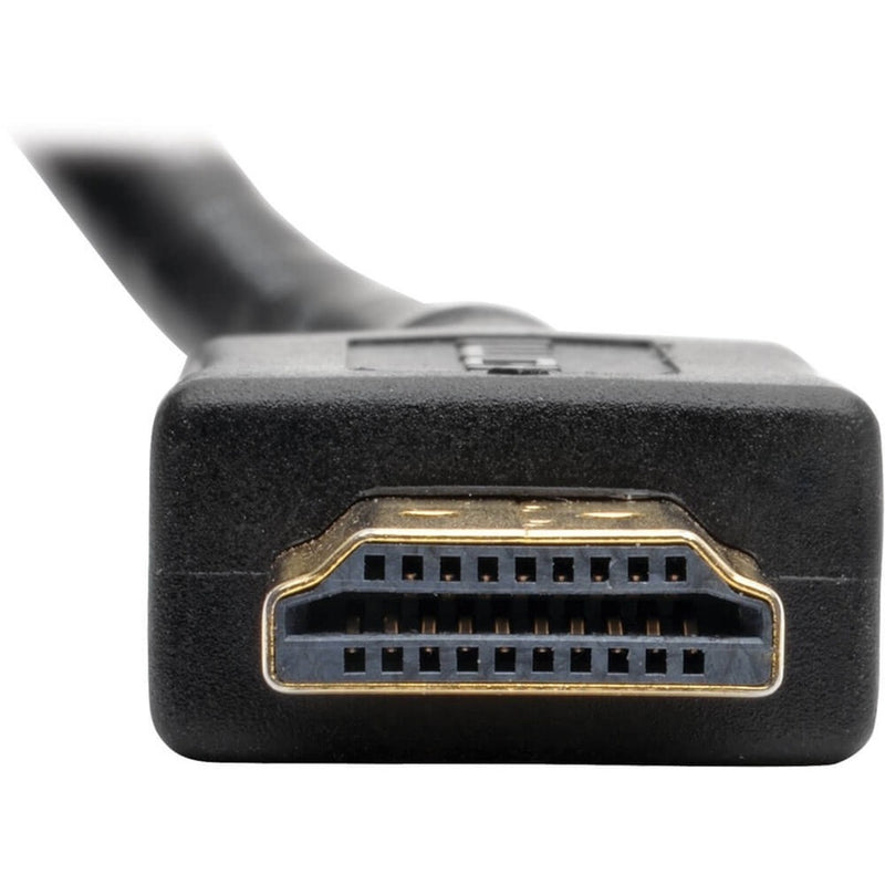 Detailed view of HDMI connector pins and structure