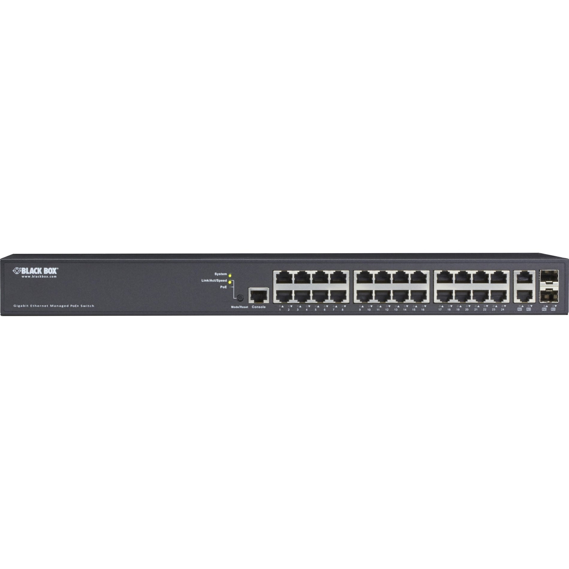 Black Box 26-Port Gigabit Ethernet Switch PoE+ Managed (LPB2926A)