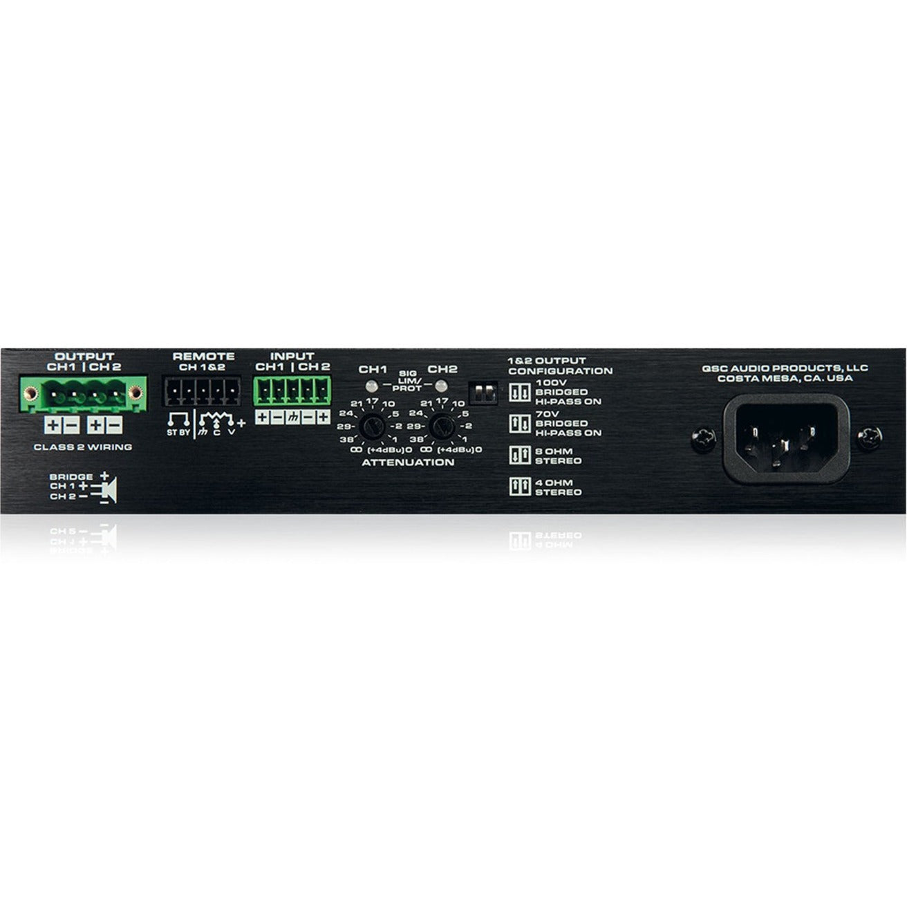 QSC SPA2-60 Amplifier - 120 W RMS - 2 Channel - Black