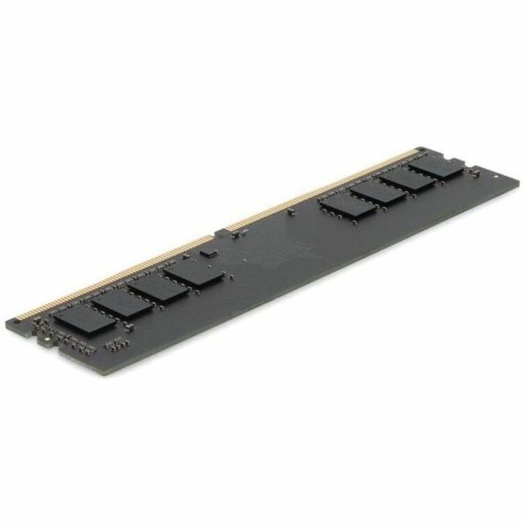 Side view of 8GB DDR4 SDRAM memory module showing black PCB and memory chips-alternate-image1