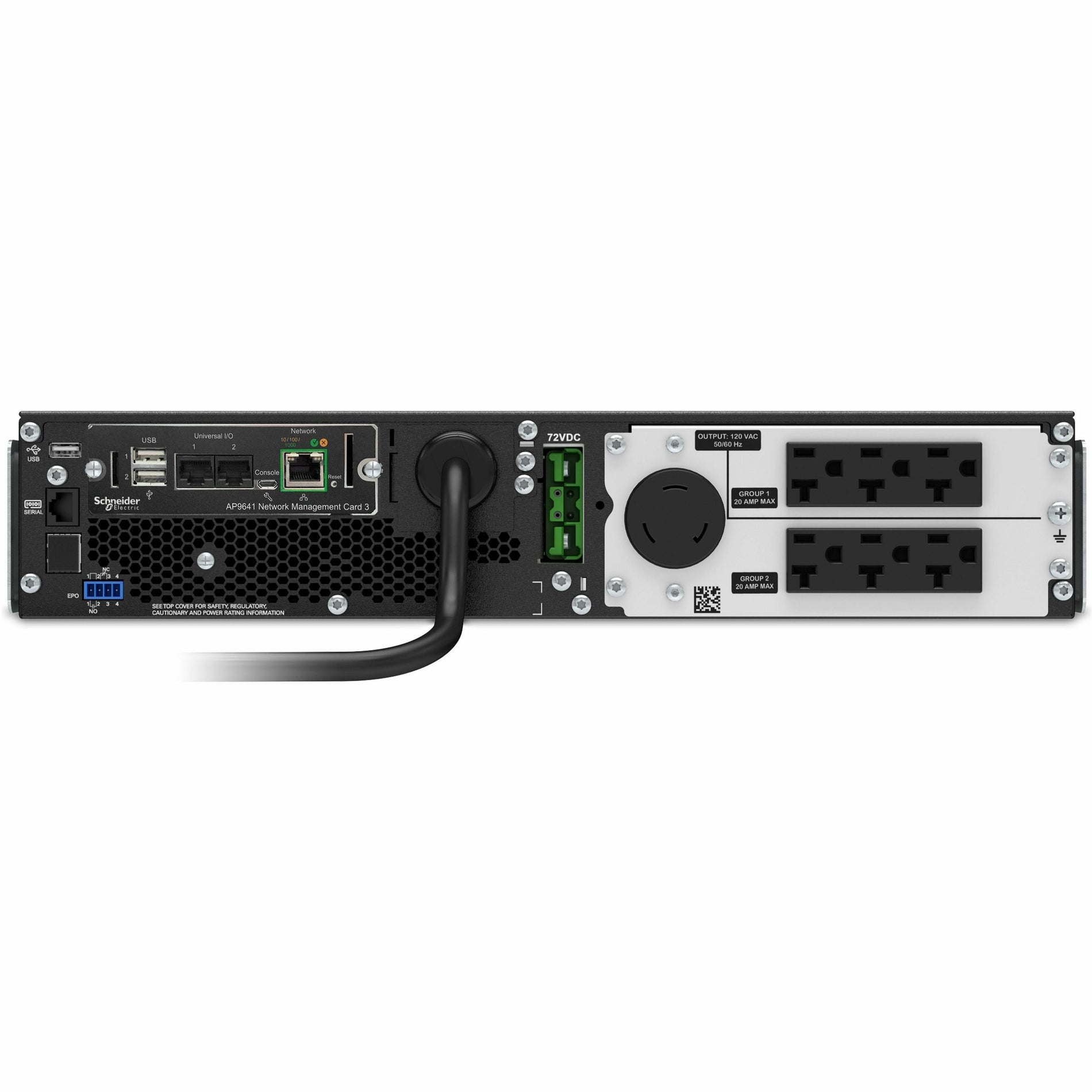 APC 智能不间断电源 SRT 2200VA Rackmount 120V 网络卡