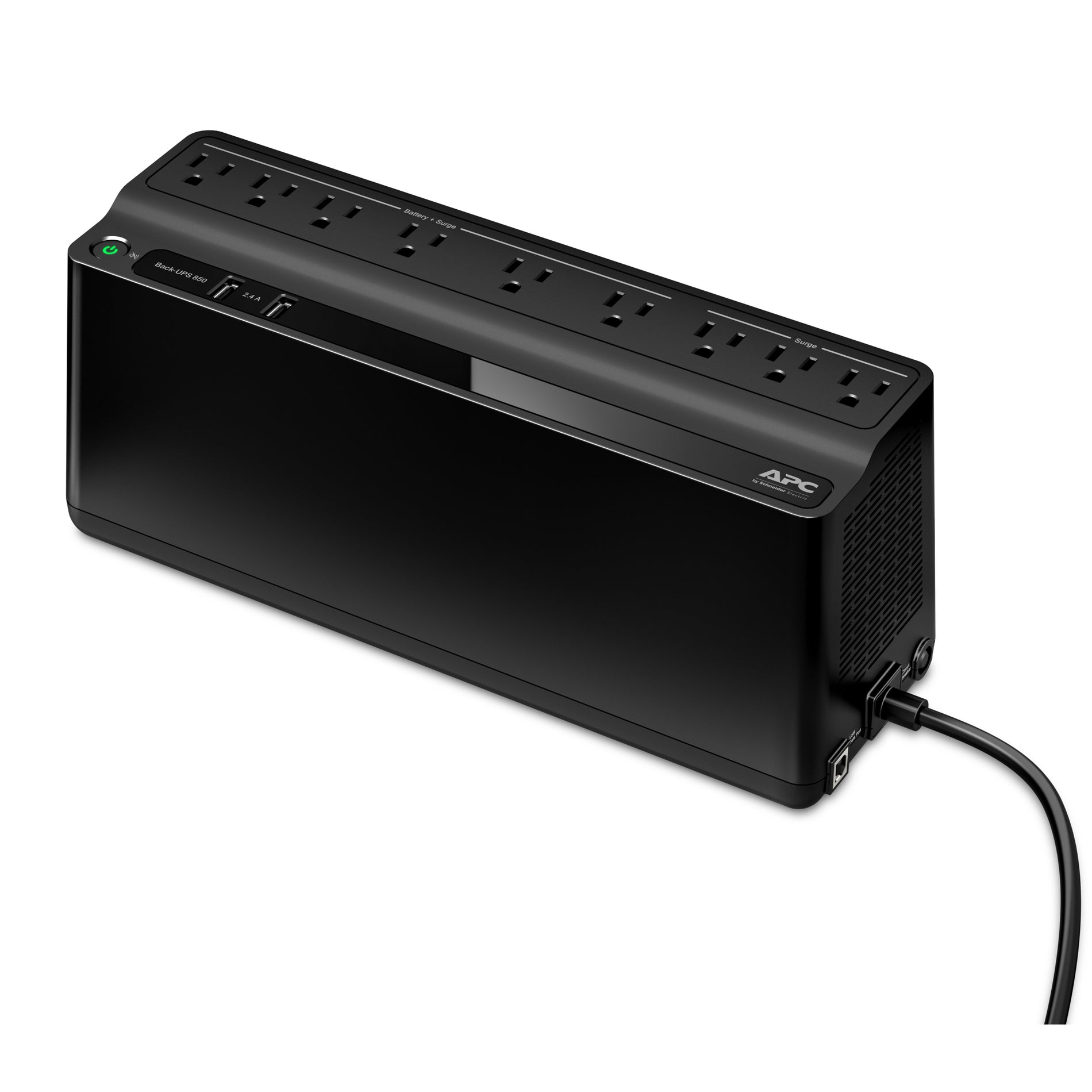 APC Back-UPS BE850M2, 850VA, 2 USB charging ports, 120V