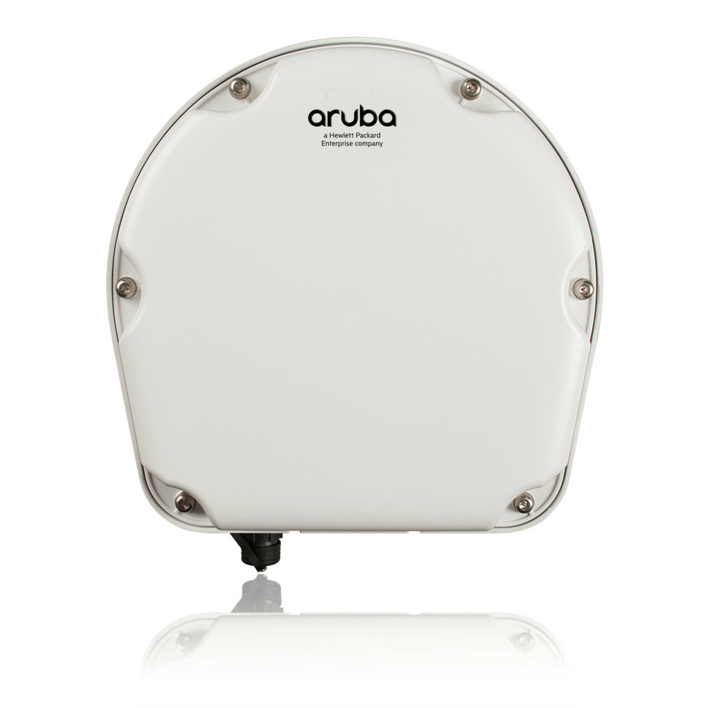 Detailed view of Aruba AP-277 wireless access point showing mounting system and sealed enclosure design-alternate-image2