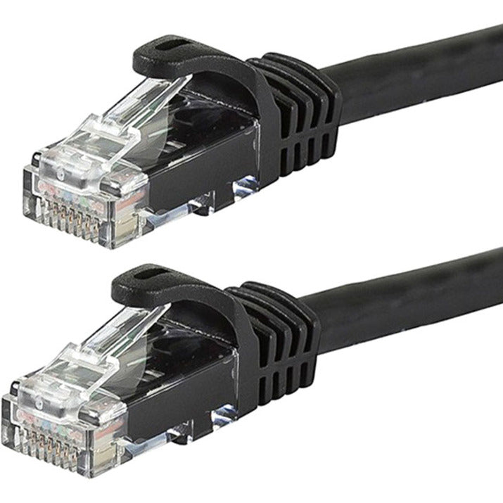 Close-up of RJ-45 connectors showing gold-plated contacts and FLEXboot strain relief design-alternate-image2