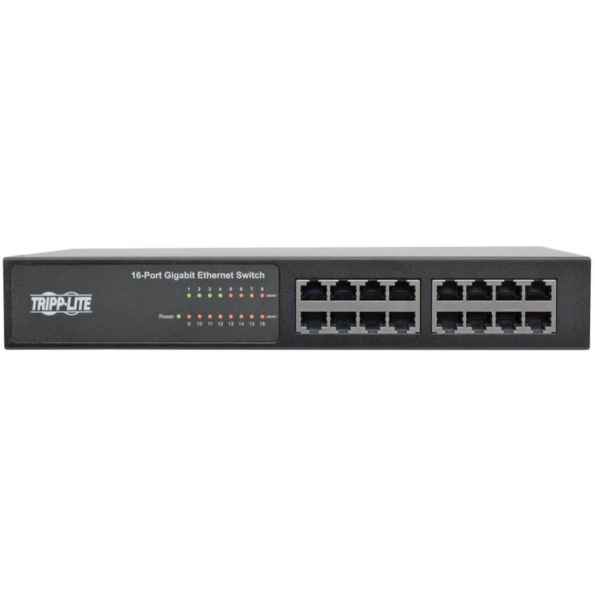 Tripp Lite bởi Eaton 16-Portal Gigabit Ethernet Switch Rackmount Không quản lý Kim loại 1U (NG16)