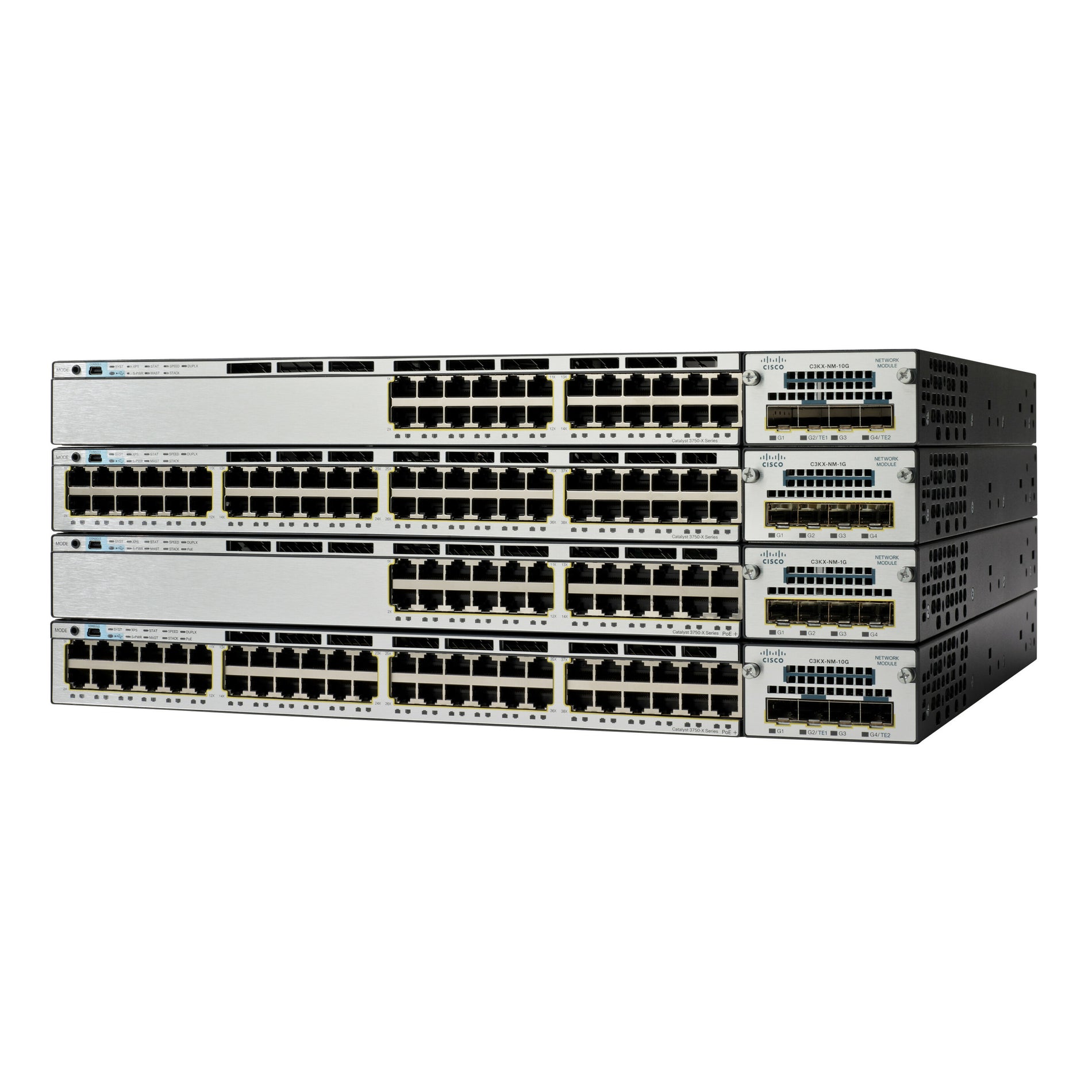 Cisco-IMSourcing Catalyst WS-C3750X-24P-L Stackable Ethernet Switch
