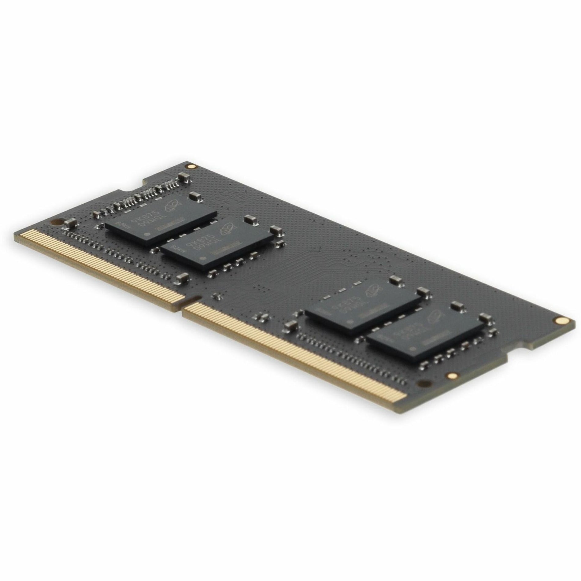 Elevated angle view of DDR4 SODIMM showing circuit architecture and signal routing-alternate-image7