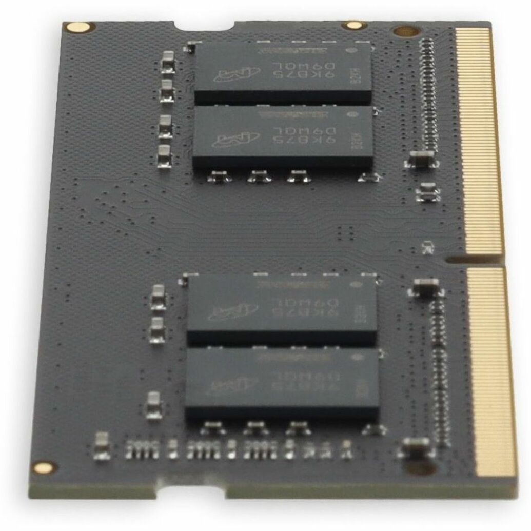 Close-up view of DDR4 memory module showing circuit integration and component spacing-alternate-image4