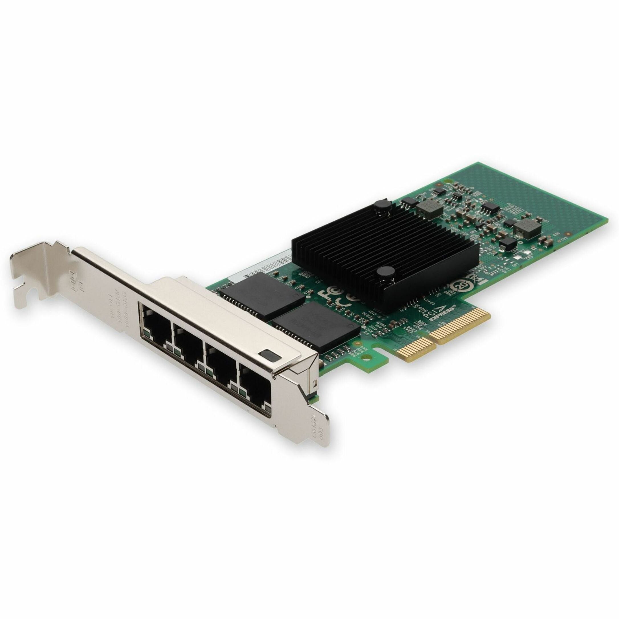 การ์ด Ethernet อะแดปเตอร์ 430-4432-AO Dell ความเร็ว 1 กิกะบิต PCI Express 2.0 x4 4 พอร์ต สายเกลียว