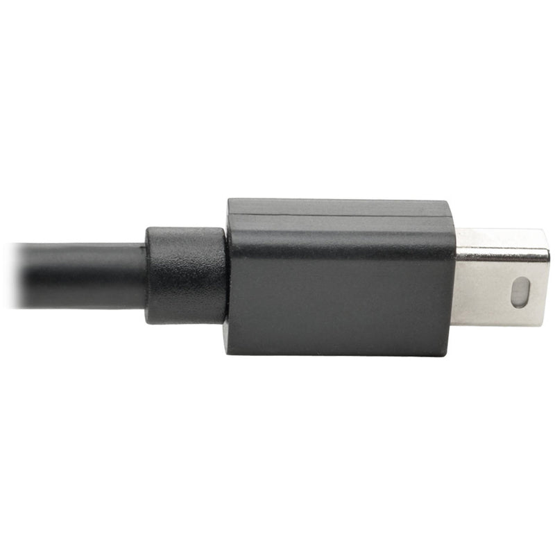 Profile view of Mini DisplayPort connector highlighting compact design