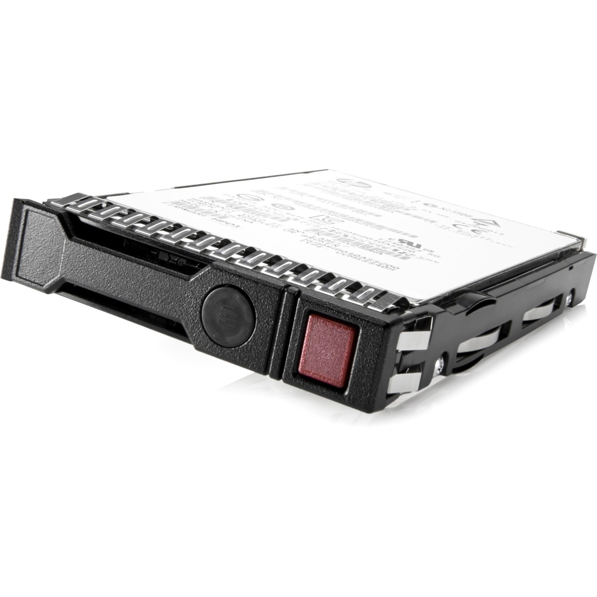 HPE Enterprise 300GB 2.5-inch SAS hard drive with Smart Carrier mounting frame featuring status indicators and security button-alternate-image1