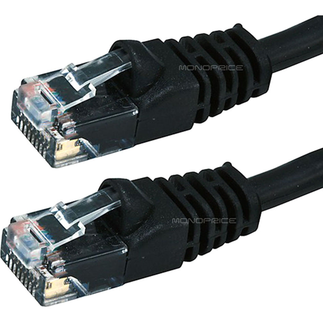 Monoprice CAT5E 24AWG UTP ETHERNET NETWORK PATCH CABLE_ 25FT BLACK (2151)
