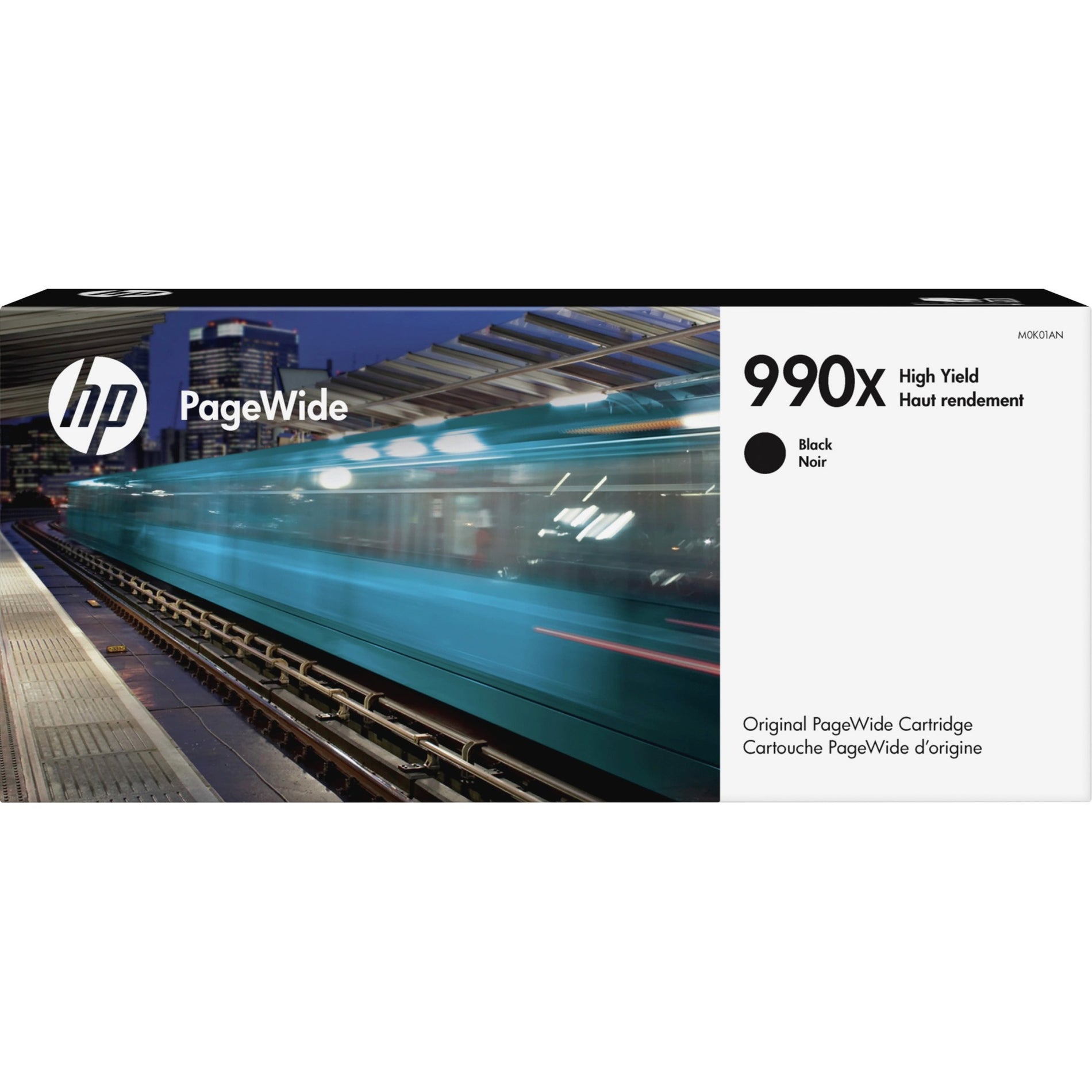 ตลับหมึกพิมพ์ PageWide HP 990X ยอดการพิมพ์ 16000 แผ่น สีดำ (M0K01AN)